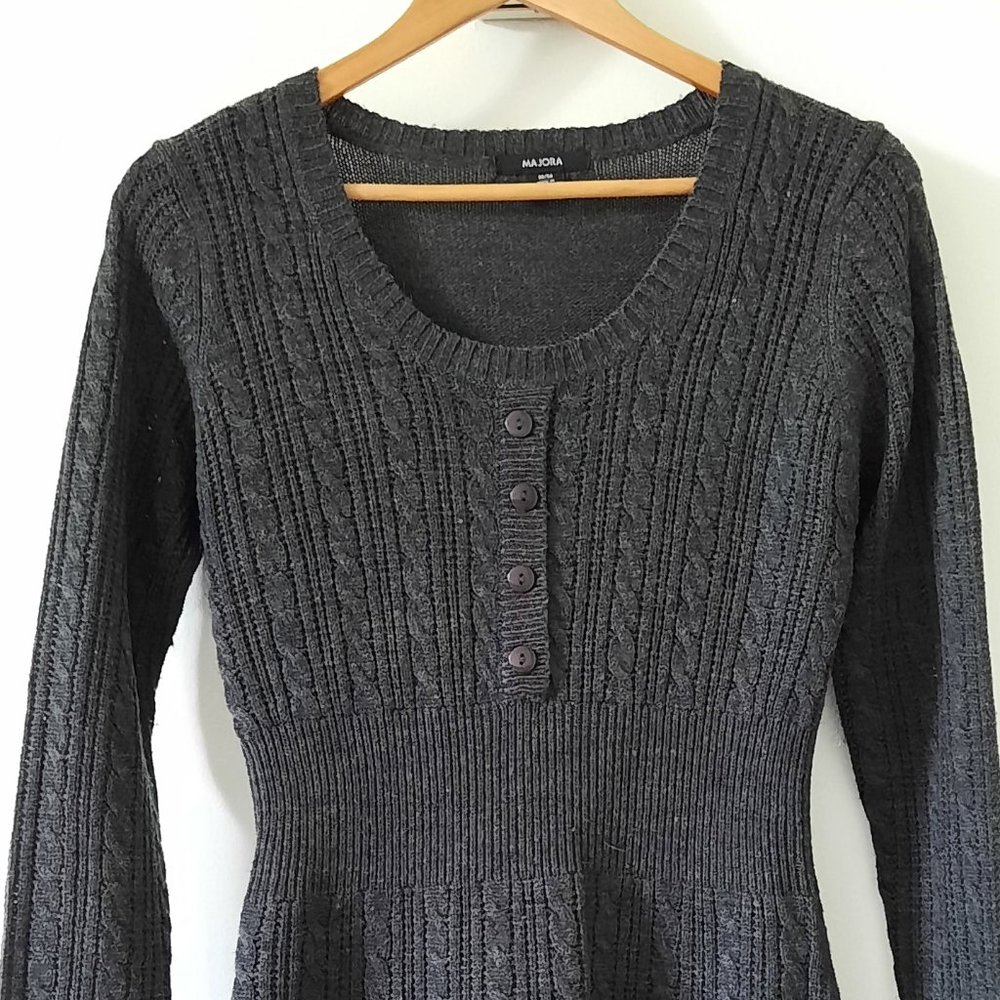 MAJORA Grey Sweater - Dress
